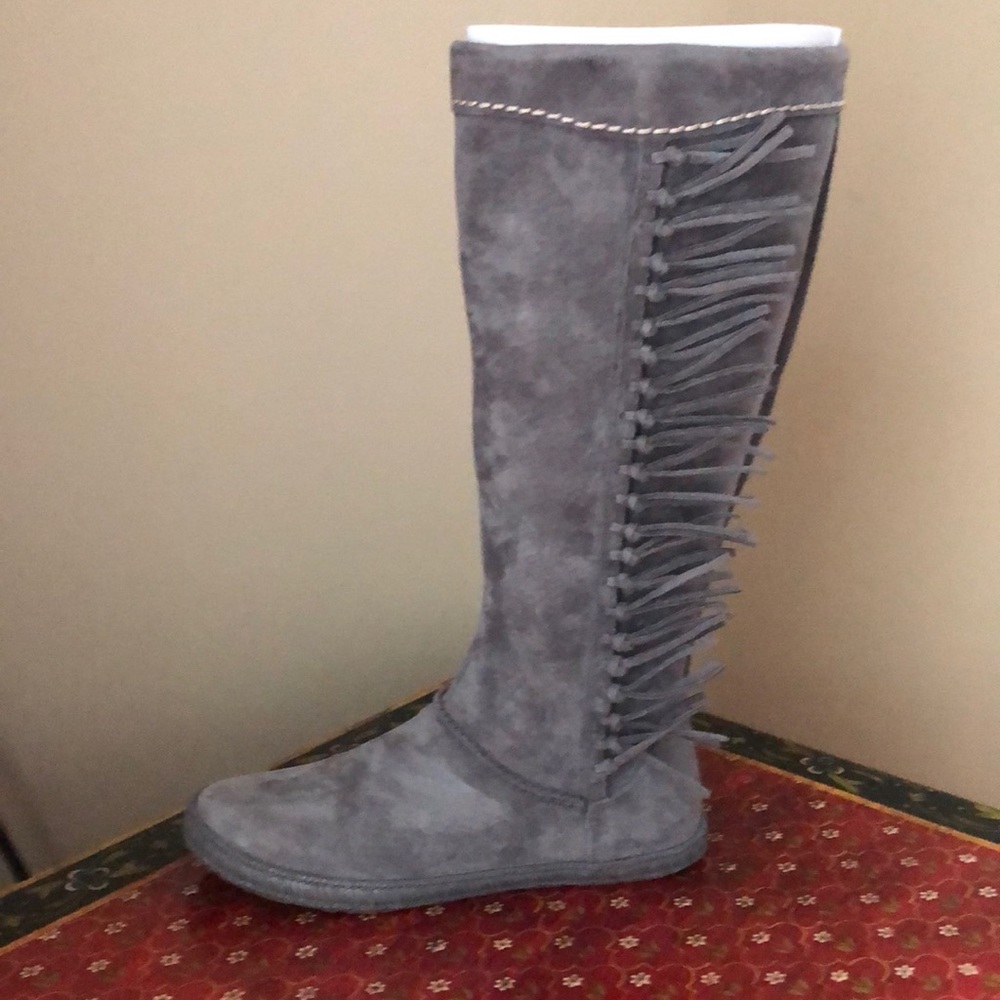 Ugg Mammoth Water Resistant Knee High Fringe Boot